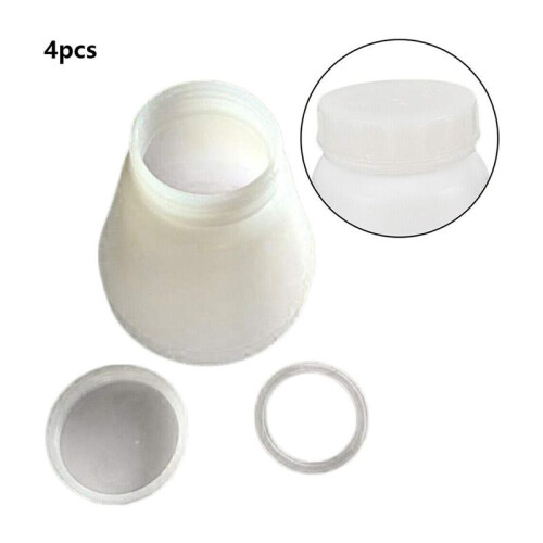 4PCS Bottles Hopper Cups,PC02/PC03 Electrostatic Sprayers Hopper Cups,Powder Coating Cups for Powder Paint Coating 2
