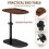 Side Table Adjustable Height Wooden Top Portable Stand 9