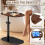 Side Table Adjustable Height Wooden Top Portable Stand 2