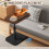 Side Table Adjustable Height Wooden Top Portable Stand 7