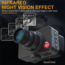 Night Vision Scope for Rifles Crossbow, IR850 Night Vision Monocular Hunting 4K Video Recording and Photo Taking