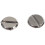 10 sets Leather belt 5 x 6 mm silver screw binding 4
