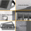 Flatware & Utensil Storage - Durable Silverware Storage Box with Adjustable Divider, 5 Compartment Flatware Storage Case 3