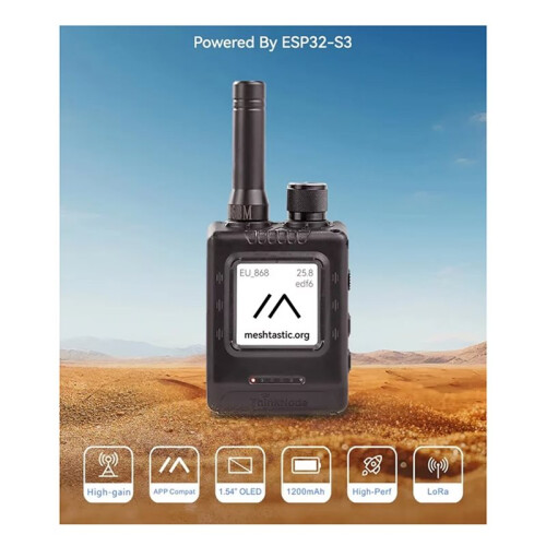 Think Node M5 LoRa Meshtastic Signal Transceiver ESP32-S3 with 1.54 Inch EPD Display GPS Function Meshtastic 815MHZ 2