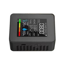 Air Quality Tester For Realtime CO2 HCHO TVOC-MT05 Black