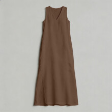 Women's Summer Dresses 2026 Beach Dress Casual V-Burgundy L