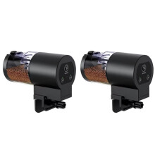 2X Fish Tank Feeder, Intelligent Timed Feeder, Ornamental Fish, Automatic Feeding of Fish Food in the Aquarium