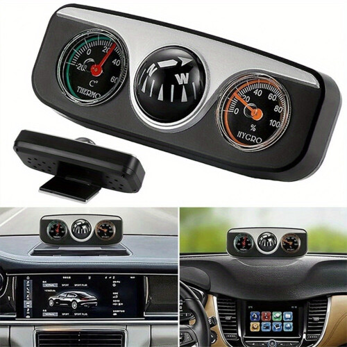(LC 3) 3-in-1 Car Compass with Thermometer 2