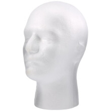 Male Wig Display cosmetology Mannequin  Stand Model Foam White