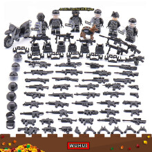 6pcs Lego SWAT Army WW2 Building Blocks Toy Set