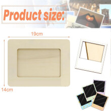 10 Pack Unfinished Wooden Picture Frames for 6inch Photos, Standing Postcard Picture Frame Set DIY Keepsake Kit