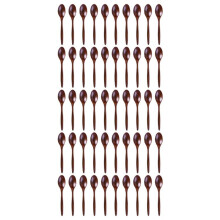 Wooden Spoons, 50 PCS Wood Soup Spoon Set, Long Handle Natural Wood Table Spoons 7.3 Inches