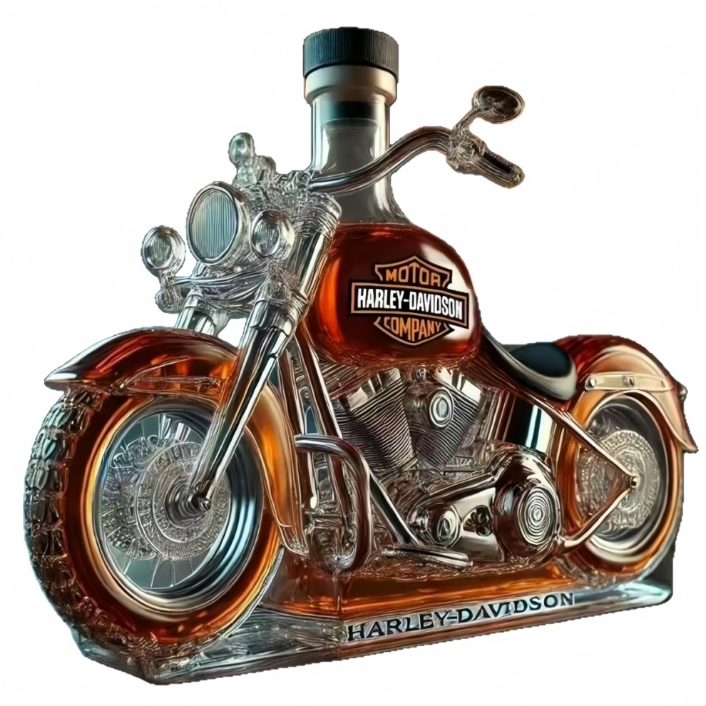 Motorcycle Shaped Glass Whisky Dispenser 325 Ml, Clear Liquor Decanter Bottle, Gift For Whisky Lovers And Collectors 9335161918040