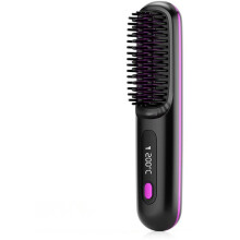 Spazzola per lo styling riscaldata senza fili, ricaricabile, per lisciare e asciugare i capelli, arricciarli e renderli morbidi