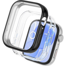 Confezione da 2 custodie protettive in TPU per Huawei Watch Fit 3 con protezione per lo schermo, copertura completa antigraffio