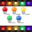 Συσκευασία με 10 χρωματιστές λάμπες LED E27 1W G45 Mini Globe εξοικονόμησης ενέργε 4