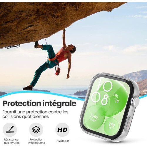Προστατευτική θήκη TPU 2 τεμαχίων για το Huawei Watch Fit 3 με προστατευτικό οθ 1