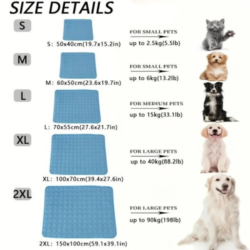 XL Αυτοψυχόμενο Χαλί για Κατοικίδια 100 x 75 cm, Αυτόματη Ενεργοποίηση Ψυκτ 1