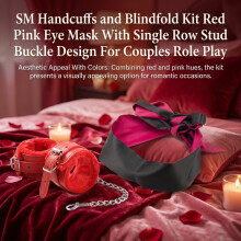 Couples Role Play Handcuffs & Blindfold Kit