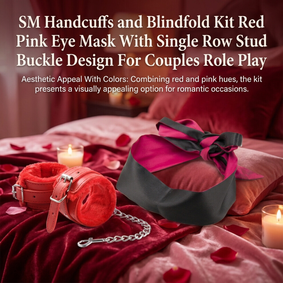 Creation-3C Couples Role Play Handcuffs & Blindfold Kit