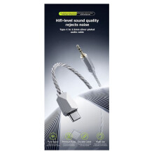 USB Type C to 3.5mm AUX Cable USB-C Audio Adapter for Phone Headphones Car HIFI Stereo Sound Audio Connector 1M