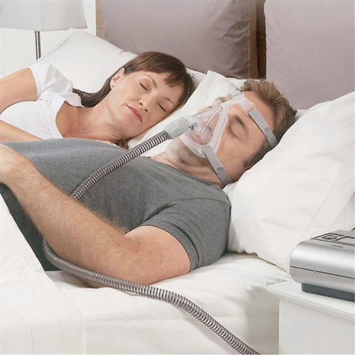 Μάσκα CPAP ολόκληρου προσώπου με κεφαλοδέτη, περιστρεφόμενο αγκώνα κα 1