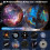 Προβολέας αστεριών πλανητάριου Galaxy Night Light με 12 δίσκους φιλμ, ρεαλιστικ 3