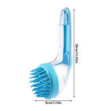 (ZX-8) Dog Bath Brush with Massage & Dispenser