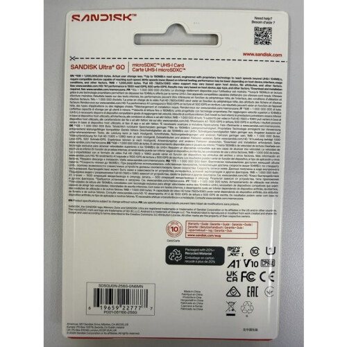 SanDisk SanDisk 256 GB Class 10/UHS-I (U1) microSDXC 2