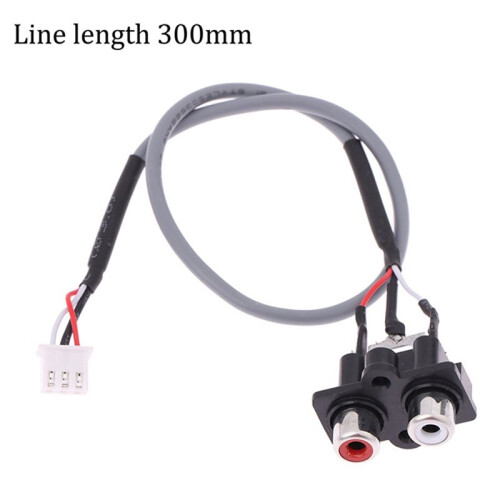 -Compatible Audio Interface Cable 30CM, Male-Female, CE Certified 3-Pin Socket