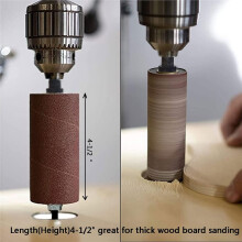 Spindle Sander Drum Sander Set Hand-Held Rubber Sanding Drum Held Rubber Sanding Drum for Metal Wood Glass Stone