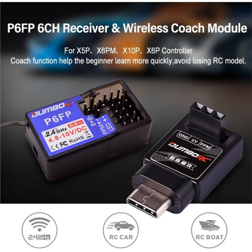 DUMBORC P6FP RC Draadloze  Module voor Transmitter X5P/X6PM/X6P RC Auto Boot  Module 1
