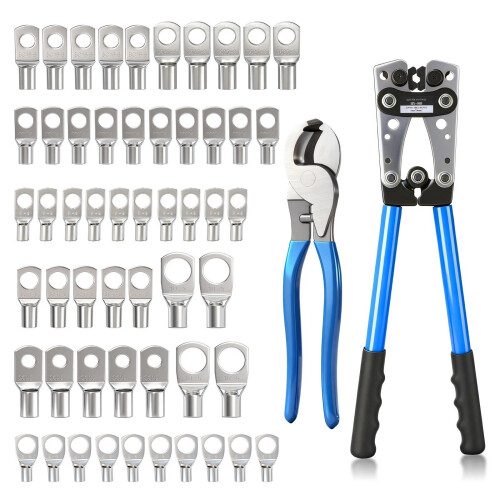 Heavy Duty Battery Cable Crimping Tool Set 1