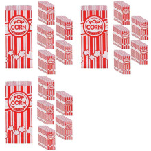 300X Paper Popcorn Bags Leak-Proof Grease Resistant Popcorn Bags Disposable Paper Popcorn Container for Party