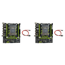 2X X79G PC Game Moderkort+ Kabel LGA2011 4XDDR3 RECC RAM Slot M.2 NVME PCIE X16 6XUSB2.0 SATA3.0 Server Moderkort