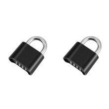 2X 4-Digit Combination Padlock with Number Password Anti-Rust Warehouse Special Lock Truck Doorlock