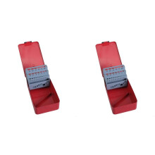 2X 25pcs Twist Drill Bit Case Drill Bit Dispenser Organizer, Empty Drill Bit Index Box Storage Case