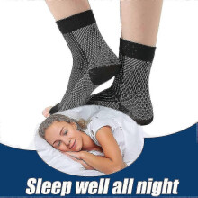 2 Paar Tieberg Orthopädische Kompressionsstrümpfe, Orthopädische Kompressionsstrümpfe, Orthopädische Strümpfe (schwarz-weiß), Größe L/XL