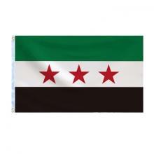 Große syrische Flagge (90 x 150 cm), Drei-Sterne-Flagge der syrischen Nationalkoalition, Dekoration für den Außenbereich