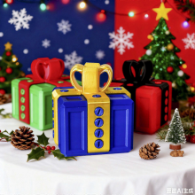 Boîte à vis imprimée en 3D - Blague - Boîte cadeau de Noël amusante avec des vis pour des farces agaçantes