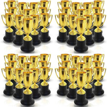 Plastic Golden Cup Trophy for Kids -160 Pack - 3.8 Inch Achievement Prize Awards - Ideal Recognition for School, Sports