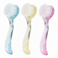 Gesichtsreinigungsbürste mit weichen Borsten und Acrylgriff für sanftes Peeling und Hautpflege