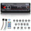Autoradio Bluetooth double DIN - 4 x 45 W - Commande vocale - 7 couleurs 1