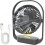 4000 mAh USB-C Desk Fan – 4 Speeds – Black 1