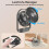4000 mAh USB-C Desk Fan – 4 Speeds – Black 3
