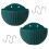 Pot de fleur mural suspendu, gain de place, panier en-Vert foncé 1