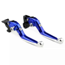 (Blau-Silber) Passend für Brems- und Kupplungshebel der YAMAHA MT-25, MT-03, YZF R3, R25 (2014–2024),