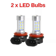 (2 LED Bulbs)Compatible Angel Eye Fog Light Assembly For Renault Clio 2/II Hatchback Van 1998-2004 Car