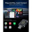 Adattatore wireless per CarPlay e Android Auto (Bluetooth 5.0/5G), Plug & Play, universale (compatibile con il 98% delle auto) 4