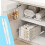 6 Pcs Adhesive Sliders for Cabinets Pull Out Drawer Organizer Accessories Pull Out Rail for Baskets,Bins,Cabinet,Shelves 1